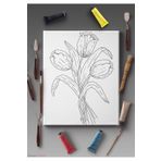 KanvasSepeti 60x40cmtüm Boyama Türlerine Uygun Boyanabilir Tuval Mandala Tablo Çocuklar Için Eğitici Tuval Boyama