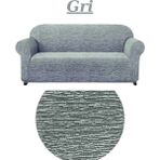 Kanway Dokuma Jakar 3 Kişilik Koltuk Örtüsü. Lastikli, Esnek, Yıkanabilir Koltuk, Kanepe, Çekyat Kılıfı - 180 x 230 cm - Gri