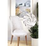 Kanway Kadife Sandalye Kılıfı - 45 x 55 cm - Krem