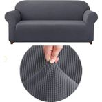 Kanway Likrali 3 Kişilik Lastikli Koltuk Kılıfı. Çekyat Koltuk Örtüsü Streç Esnek Kanepe Kılıfı - 180 x 230 cm - Antrasit
