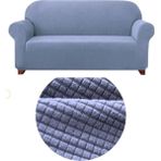 Kanway Likrali 3 Kişilik Lastikli Koltuk Kılıfı. Çekyat Koltuk Örtüsü Streç Esnek Kanepe Kılıfı - 180 x 230 cm - Gri