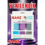 Kanz 3'lü Alman Mikrofiber Cam Bezi, En Yumuşak Temizlik Bezi, Sihirli Bez 40*60 Cm