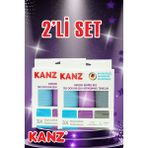 Kanz 3'lü Alman Mikrofiber Temizlik Bezi 40*60 cm Çok Amaçlı Kullanım İçin Ergonomik Tasarım (2 Paket)