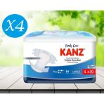 Kanz 4x30 Adet Belbantlı Large Hasta Bezi