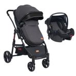 Kanz D-GO Travel Sistem Siyah Bebek Arabası Puset
