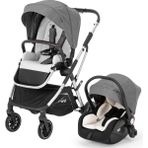 Kanz N-Go Tek Elle Katlanabilen Çift Yönlü Seyahat Travel Sistem Bebek Arabası Gri - Grey
