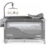 Kanz Siesta+Plus Anne Yanı Park Yatak Füme