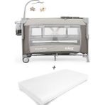 Kanz Sleepside +Plus Anne Yanı Park Yatak Gri - Yatak