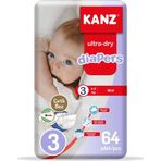 Kanz Ultra-Dry No:3 Midi 64 Adet Bebek Bezi