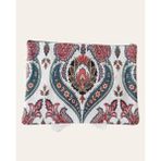Kapadokya Hediyelik Özel Dokuma Otantik Desenli Portföy & Clutch Kadın El Çantası - Bordo - Yeşil