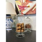Kapaklı Ayaklı Sunum Şekerlik Fanus 33 cm TURK-70260 - HLS8051-8725 - Altın - 1,3 lt