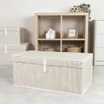 Kapaklı Büyük Boy Organizer, Katlanabilir Ve Dayanıklı Saklama Kutusu, 70X40x30 Cm