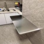 Kapaklı Duvar Katlanır Masa - Ev/Bar/Ofis için Katlanır Mutfak / Yemek Masası, Katlanabilir Yer Tasarruflu Tezgah, Sağlam Tasarım (L60 x G 40 cm / U 24 x U 16 inç)