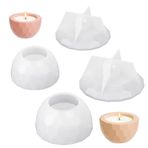 Kapaklı Mum Kavanozu Silikon Kalıp Asudaro Tealight Mumluk Silikon Kutu Epoksi Reçine Kalıpları Kendin Yap Aromaterapi, Alçı, Mumlar, Cam, Ev Dekorasyonu