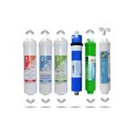 Kapalı Kasa 12 Inç Su Arıtma Cihazı Filtresi 6 Aşamalı 80 Gpd King Membranlı Inline Filtre Seti