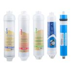 Kapalı Kasa 12 Inch Tezgah Altı Reverse Osmosis Su Arıtma Cihazı Jaco Inline Filtre Seti - 5 'Li Komple Set