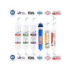 Kapalı Kasa Su Arıtma Cihazı 6 Lı Inline Filtresi Seti 10 Aşamalı Özel Sarım Membran Filtre