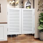 Kapalı Masif Ahşap Salon Salıncak Kapısı Cafe & Bar için Otomatik Kapanış Yarım Bel Kapısı Paslanmaz Çelik Menteşeli Çift Etkili Mutfak ve Tezgah için Mükemmel (W75xY70cm)