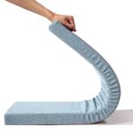 Kapalı tezgah minderi koltuk pedi 150x50cm 45D kalın köpük dayanıklı iç/dış mekan yastıkları veranda mobilya açık mavi rahat tezgah koltuk minderi özel