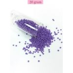 Kapamarka Dökme Cam Kum Boncuk (11/0) 2 mm - 20 Gram - Eflatun - BNC020