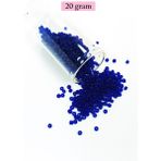 Kapamarka Dökme Cam Kum Boncuk (11/0) 2 mm - 20 Gram - Kral Mavi - BNC001