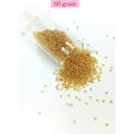 Kapamarka Dökme Cam Kum Boncuk (11/0) 2 mm - 60 Gram - Şeffaf Bal Rengi - BNC068
