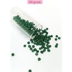 Kapamarka Dökme Cam Kum Boncuk Büyük Boy (6/0) 4 mm - 60 Gram - Koyu Yeşil - BNC140