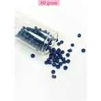 Kapamarka Dökme Cam Kum Boncuk Büyük Boy (6/0) 4 mm - 60 Gram - Lacivert - BNC134
