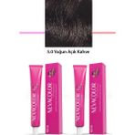 Kapamarka Nevacolor 2'li Set Premium 5.0 Yoğun Açık Kahve - Kalıcı Krem Saç Boyası 2 X 50 G Tüp