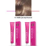 Kapamarka Nevacolor 2'li Set Premium 9.1 Küllü Çok Açık Kumral - Kalıcı Krem Saç Boyası 2 X 50 G Tüp