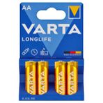 Kapamarka Varta Longlıfe Power Alkalin Aa Kalem Pil 4lü Paket