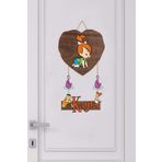 Kapbirhediye Bebek Odası Ahşap Kapı Süsü Çakıl Tasarımlı