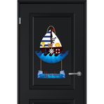 Kapbirhediye Bebek Odası Ahşap Kapı Süsü Gemi