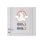 Kapbirhediye Bebek Odası Ahşap Kapı Süsü Unicorn