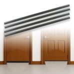 Kapı Altı Rüzgar Engelleyici 1 Metre, Kendinden Yapışkanlı Toz, Böcek ve Soğuk Hava Önleyici Şerit, 3,5 cm Genişlik Kapı Altı İzolasyon Bandı, Ses ve Isı Yalıtım Şeridi (4, SİYAH)