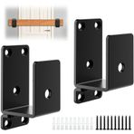 Kapı Barikat Braketleri, 2 Paket 2x4 Kapı Metal Ev Güvenliği, Kapı Braketi, Ev, Garaj, Ahır, Shed, Siyah için Ağır Hizmet Tipi Bar Braketi