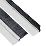Kapı Fırçası Süpürme, Garaj Kapıları için Alüminyum Alaşımlı Şerit Fırça - Kapı Süpürme Contası, Kolay Montaj, 9cm Uzunluk, Rulo Kapılar için Ayarlanabilir Alt Fırça, Dayanıklı ve Etkili Toz Bariyeri