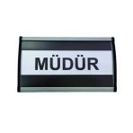 Kapı İsimliği 12X20cm 10Lu Paket Vitrin