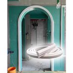 Kapı Kemeri Kiti, Esnek Kemerli Kapı Kalıp Kitleri, İç Dekorasyon için Prefabrik Kavisli Çerçeve, Yarım Daire Pervaz, 3 cm Genişlik x 7 m Uzunluk