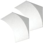 Kapı kemeri seti, 2 adet şık yuvarlak kemer kapı - iç kapı çerçevesi için önceden kavisli köpük kalıplama, yarım daire tasarım, DIY için beyaz, 10 x 15 x 1 cm