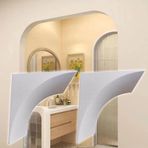 Kapı Kemeri Seti, Kendin Yap Kavisli Kemer Kapı Kiti - Zarif Kapı Dekorasyonu için 2 Hazır Yarım Daire Trim Pervazı (7,9x9,4x9,4 inç/20x24x24 cm) - Ev Yenileme ve İç Tasarım için Mükemmel