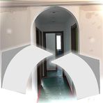 Kapı Kemeri Seti, Kendin Yap Yuvarlak Kapı Kemeri Kiti - Mutfak/Balkonda Kolay Kurulum için 23,6 inç Önceden Kavisli Köpük Kalıp - 2'li Paket Kavisli Açılış Çıtası (46x46x46 cm)