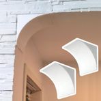 Kapı Kemeri Seti, Yuvarlak Kemer Kiti - 2 Hafif Köpük Yarım Daire Kalıp, Ev Dekorasyonu için Önceden Kavisli Pervazlar, Beyaz, 280 x 280 x 280 mm - Dekor için Mükemmel