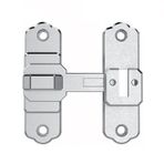 Kapı Kilit Mandalı, Stainless Steel Double Lock Sliding Bolt Gate Door Latch 90 180 Degree Multicolor(Silver Long)