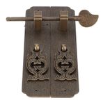 Kapı kolları Kit Çin tarzı Antika Bakır kapı çekme Kolu Retro Görünüm Kolay Kurulum Çeşitli Mobilya parçaları Için Uygun Bakırdan hazırlanmış çok yönlü Kullanım