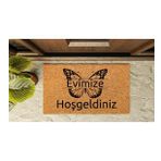Kapı Önü Paspası Özel Tasarım Koko Model Kelebek Evimize Hoşgeldiniz PK-1567