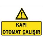 Kapı Otomatik Çalışır Levhası Ytr 008 - Galvaniz Saç 0.4mm - 25X35 cm - Tekli