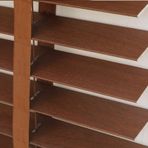 Kapı Penceresi Karartma için Sahte Ahşap Stor Perde İç Mekan Pencere Işığı Filtreleme için Yatay Pencere Panjuru Gündüz ve Gece Lambası Ayarlı Mini Stor Perde (D 90 x 220 cm)