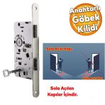 Kapi Pvc Ahsap Kapi Wc Banyo Oda Gomme Kilit Govde Kilidi Silindirsiz Barelsiz Kendinden Anahtarli