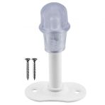 Kapi Stoperi Beyaz 8 Cm Metal Kapi Tamponu Durdurucu Tutucu Kapi Stopu Silikonlu